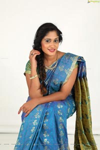 Sowmya Venugopal in Saree