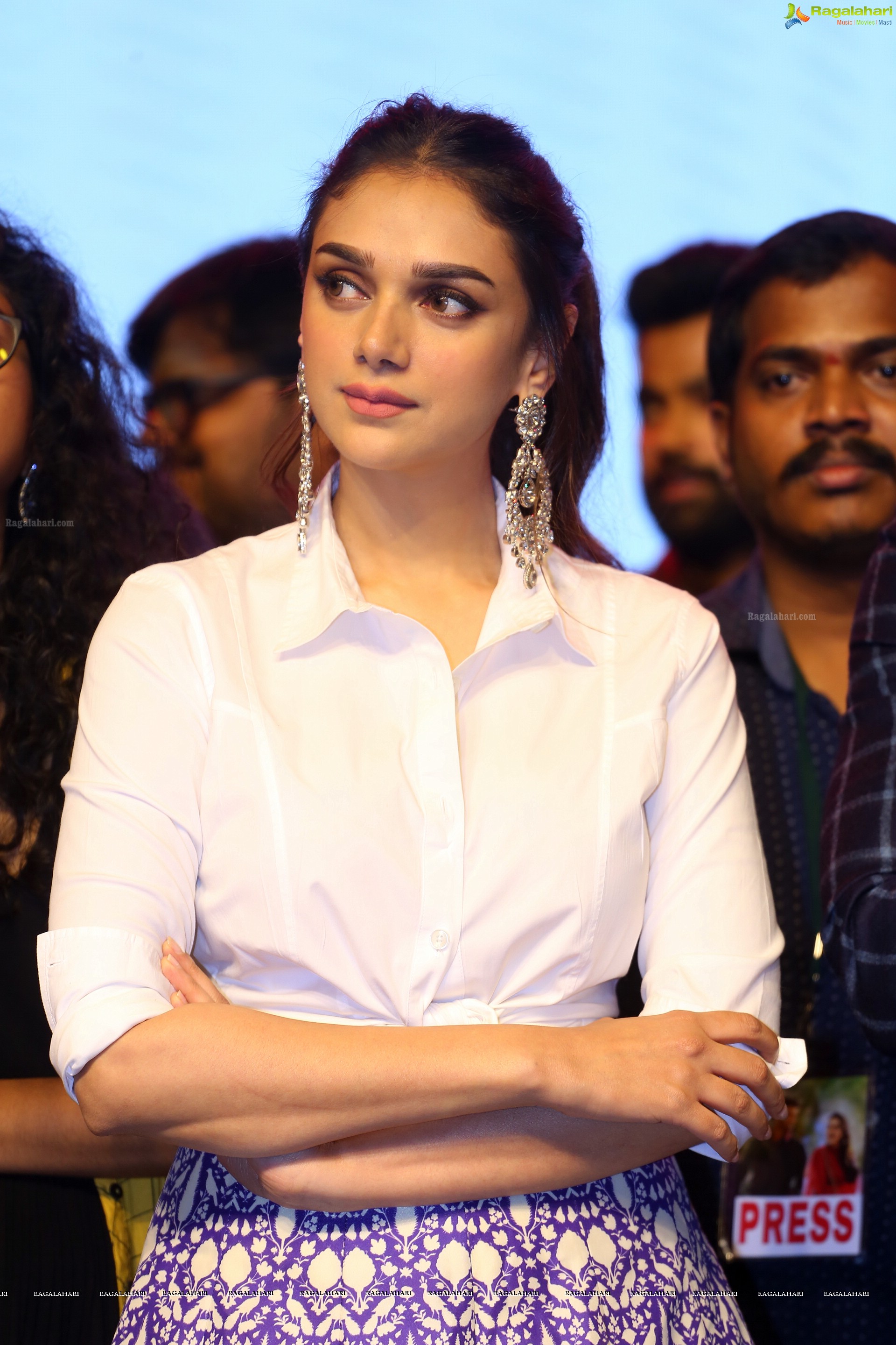 Aditi Rao Hydari at Sammohanam Pre-Release Event (High Defintion)