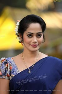 Super Exclusive Telugu Heroine Bhavya in Green Saree  Ragalahari Photo  Shoot