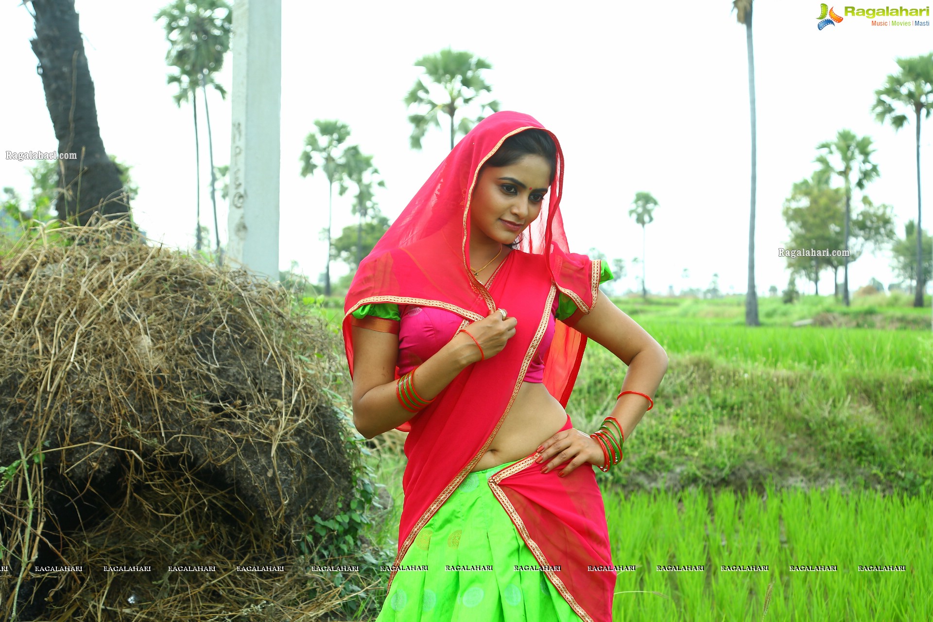 Pragya Nayan as Village Belle - Pretty in Langa Voni, HD Gallery