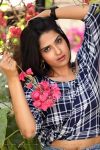 Simar Singh Posing on Motorcycle