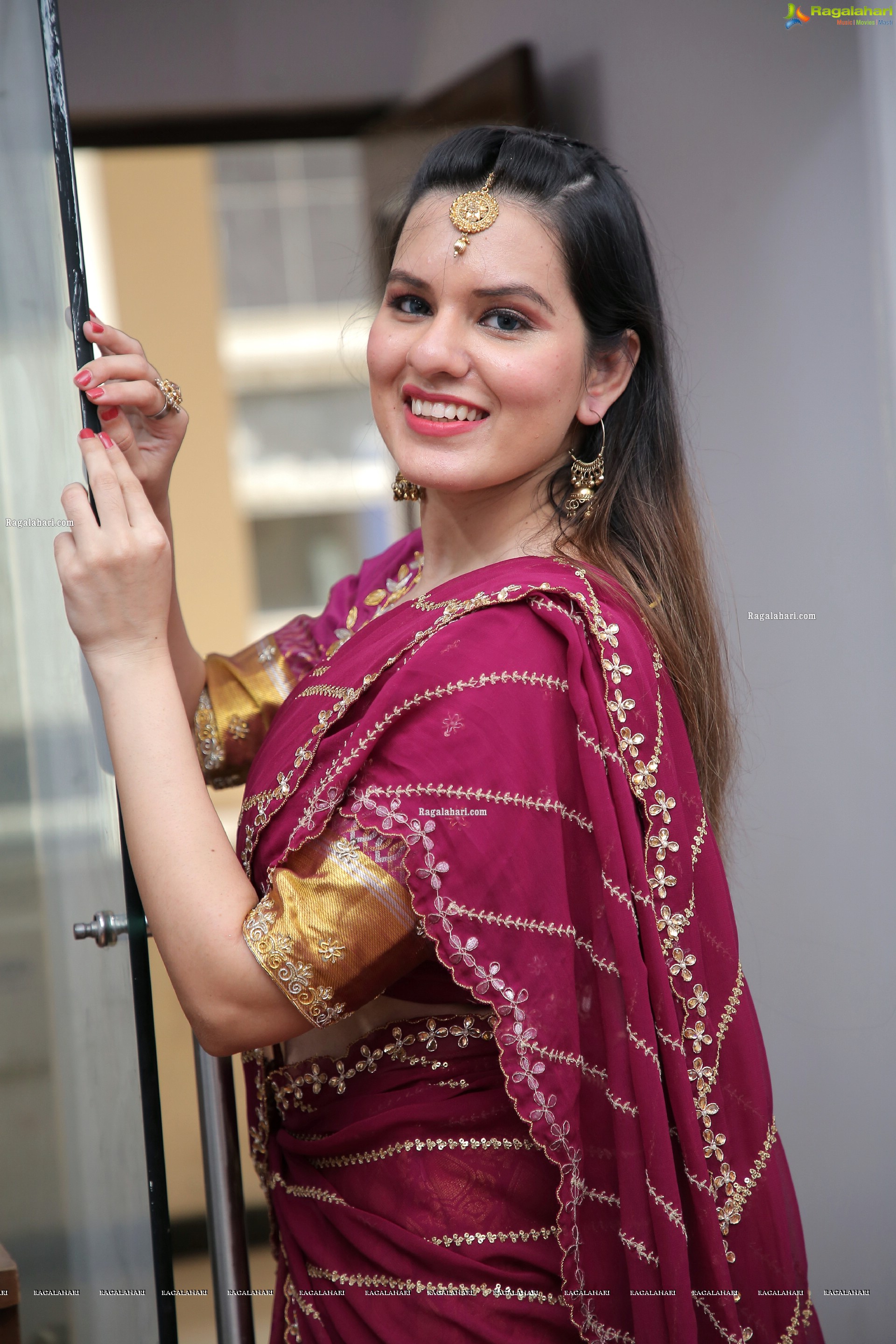 Karnica Karda in Purple Lehenga Choli, HD Photo Gallery