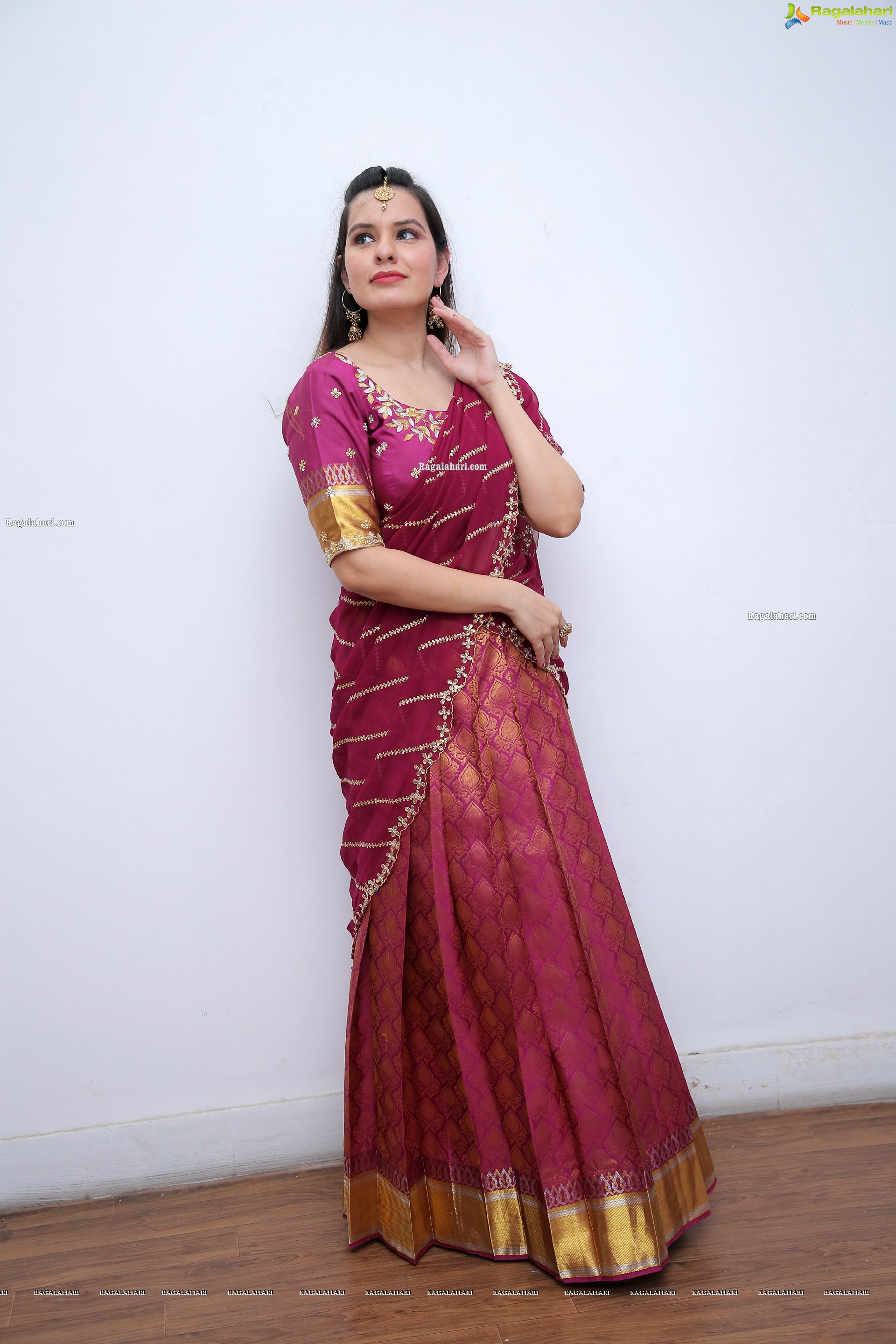 Karnica Karda in Purple Lehenga Choli, HD Photo Gallery