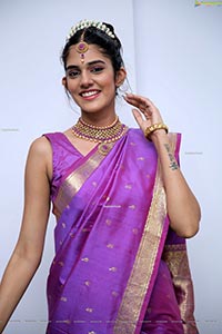 Kritya Sudha Karda in Purple Silk Saree