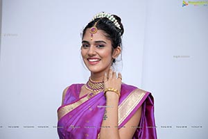 Kritya Sudha Karda in Purple Silk Saree