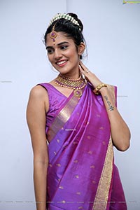 Kritya Sudha Karda in Purple Silk Saree