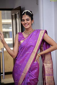 Kritya Sudha Karda in Purple Silk Saree
