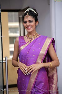 Kritya Sudha Karda in Purple Silk Saree