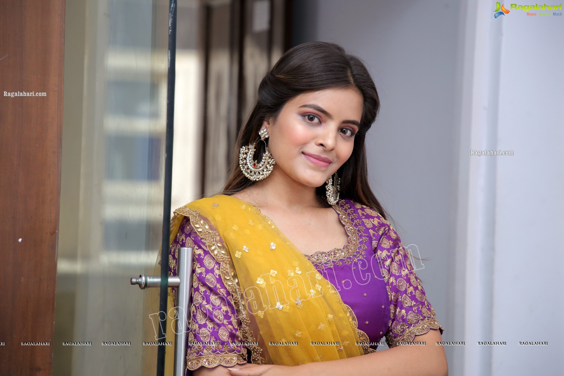 Kusumm in Purple Designer Lehenga, HD Photo Gallery