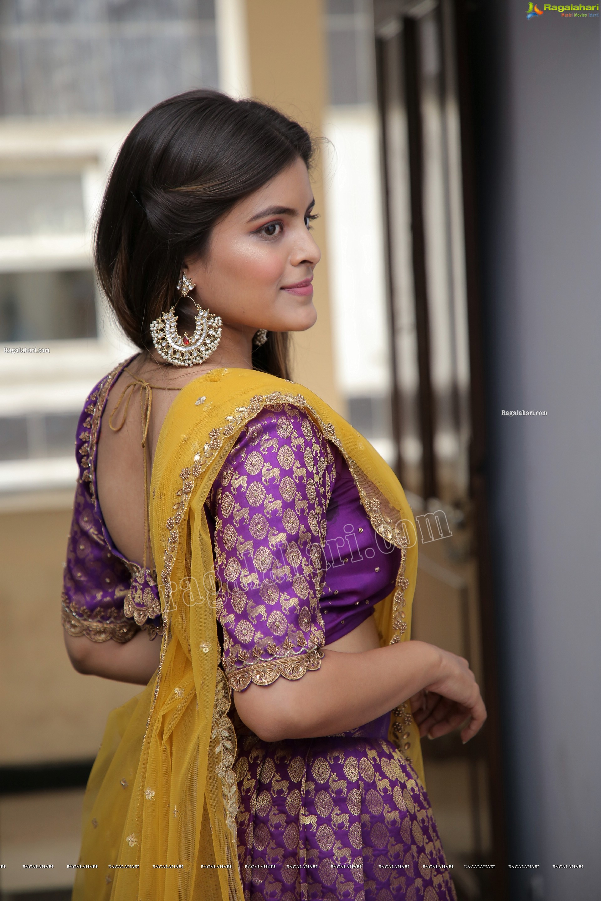 Kusumm in Purple Designer Lehenga, HD Photo Gallery