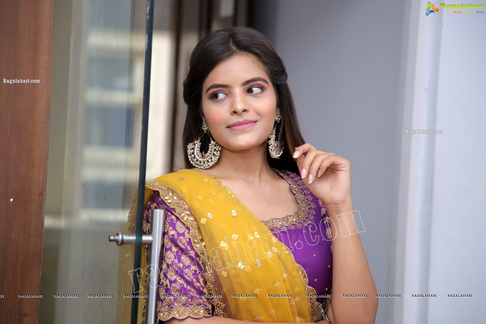 Kusumm in Purple Designer Lehenga, HD Photo Gallery