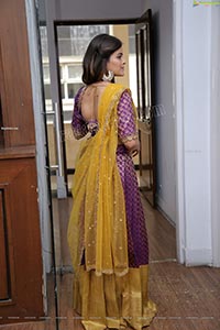 Kusumm in Purple Designer Lehenga