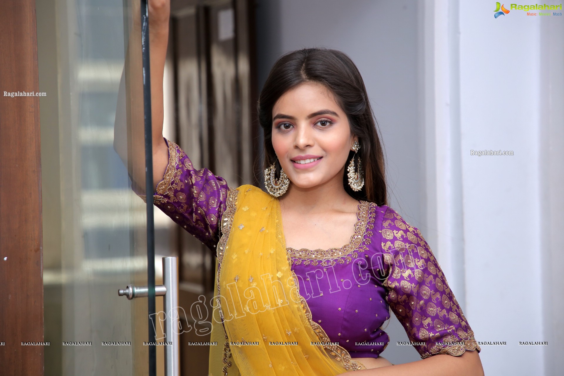 Kusumm in Purple Designer Lehenga, HD Photo Gallery