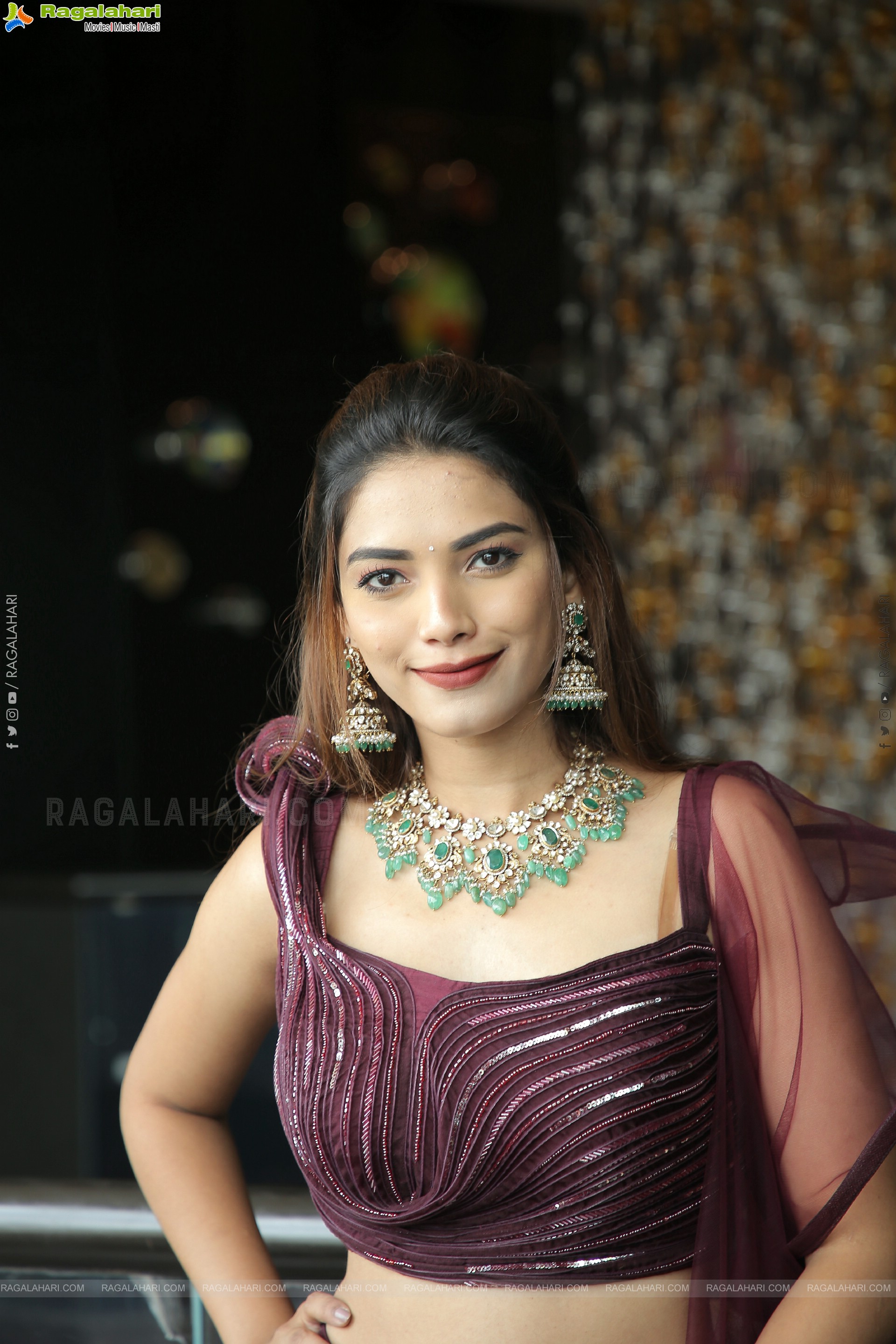 Harshini Balla Poses With Jewellery, HD Photo Gallery