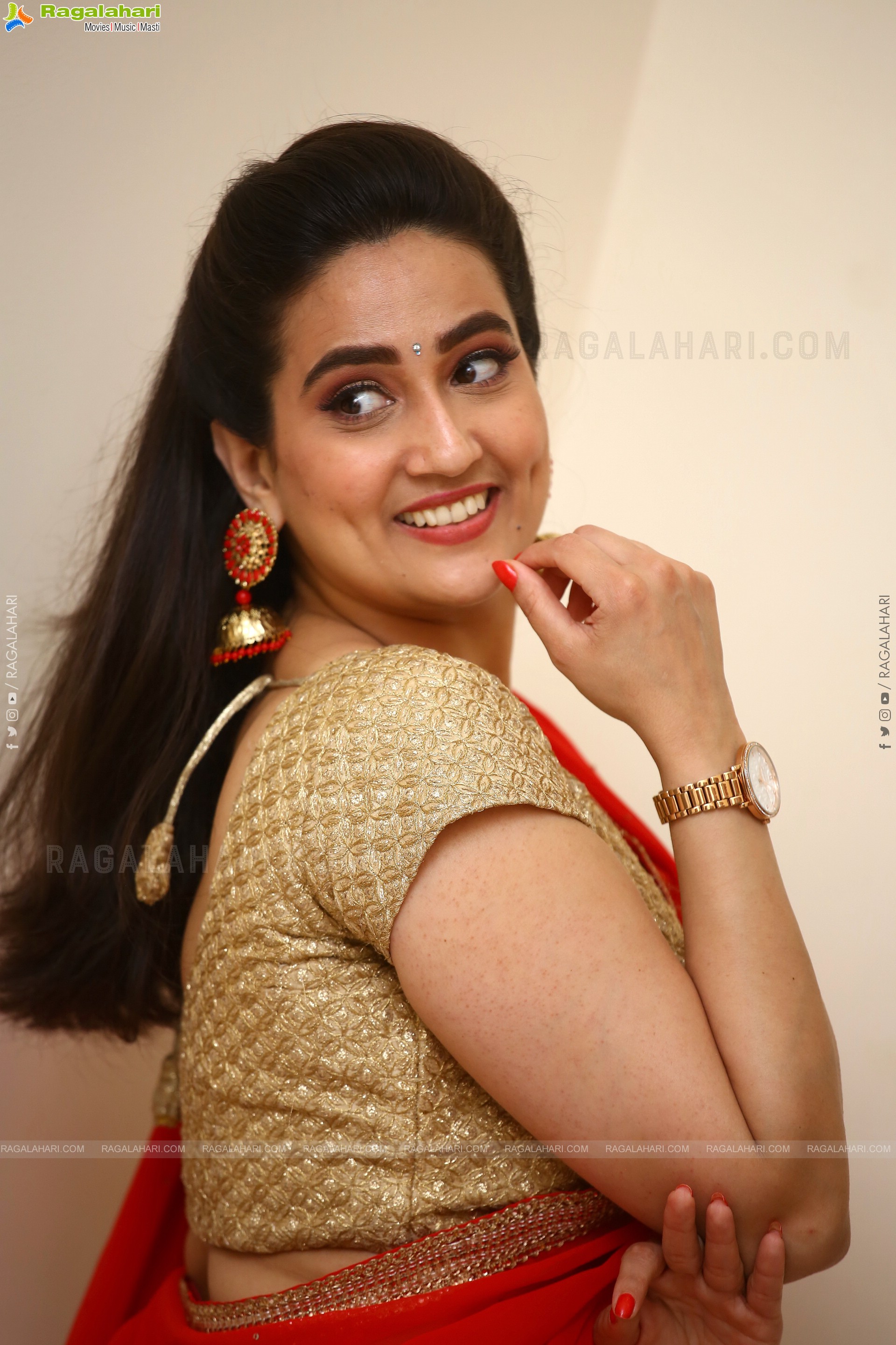 Anchor Manjusha at Virata Parvam Pre-Release Event, HD Photo Gallery