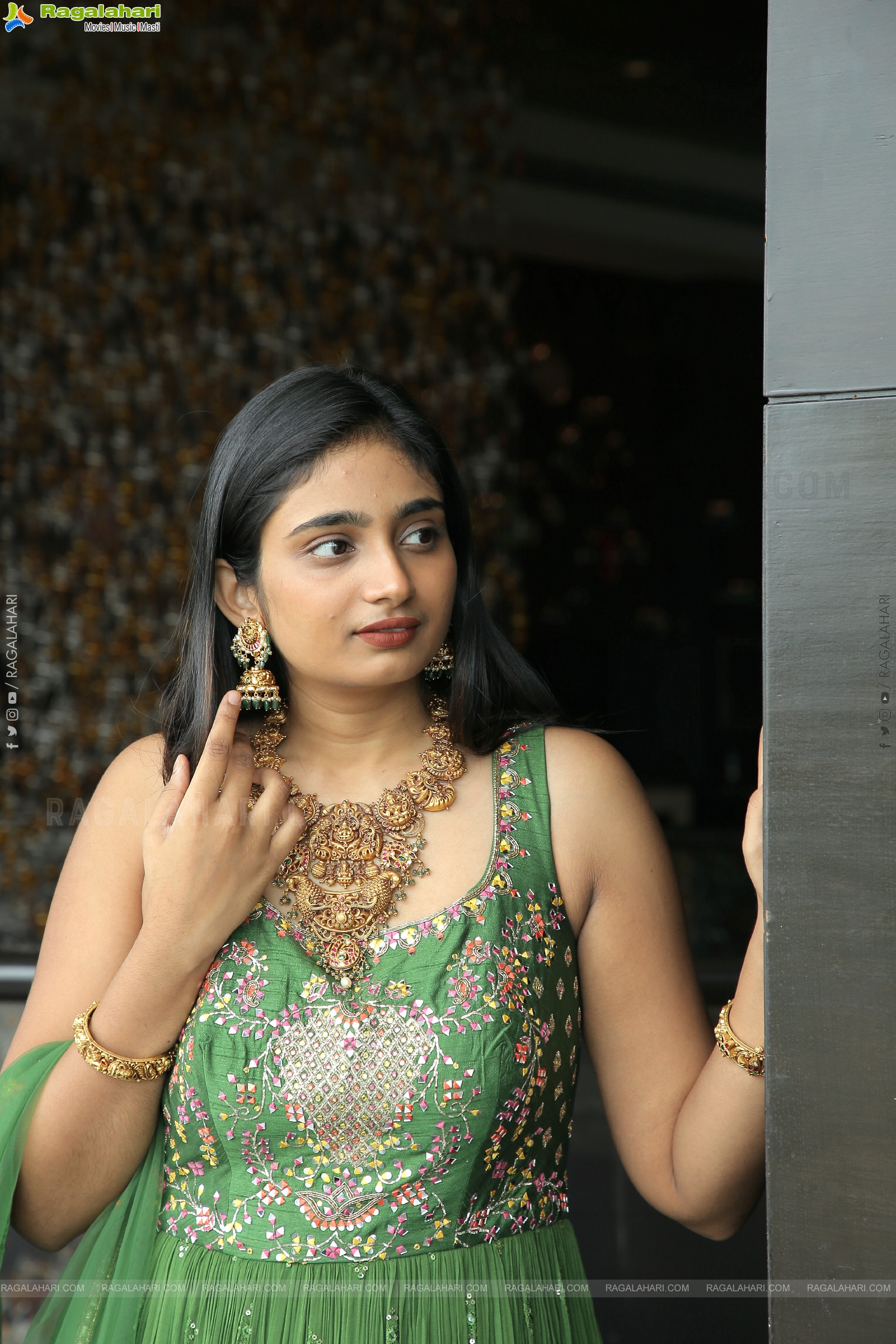 Ritvika Rao Poses With Jewellery at Aarnikha Premium Jewellery Showcase