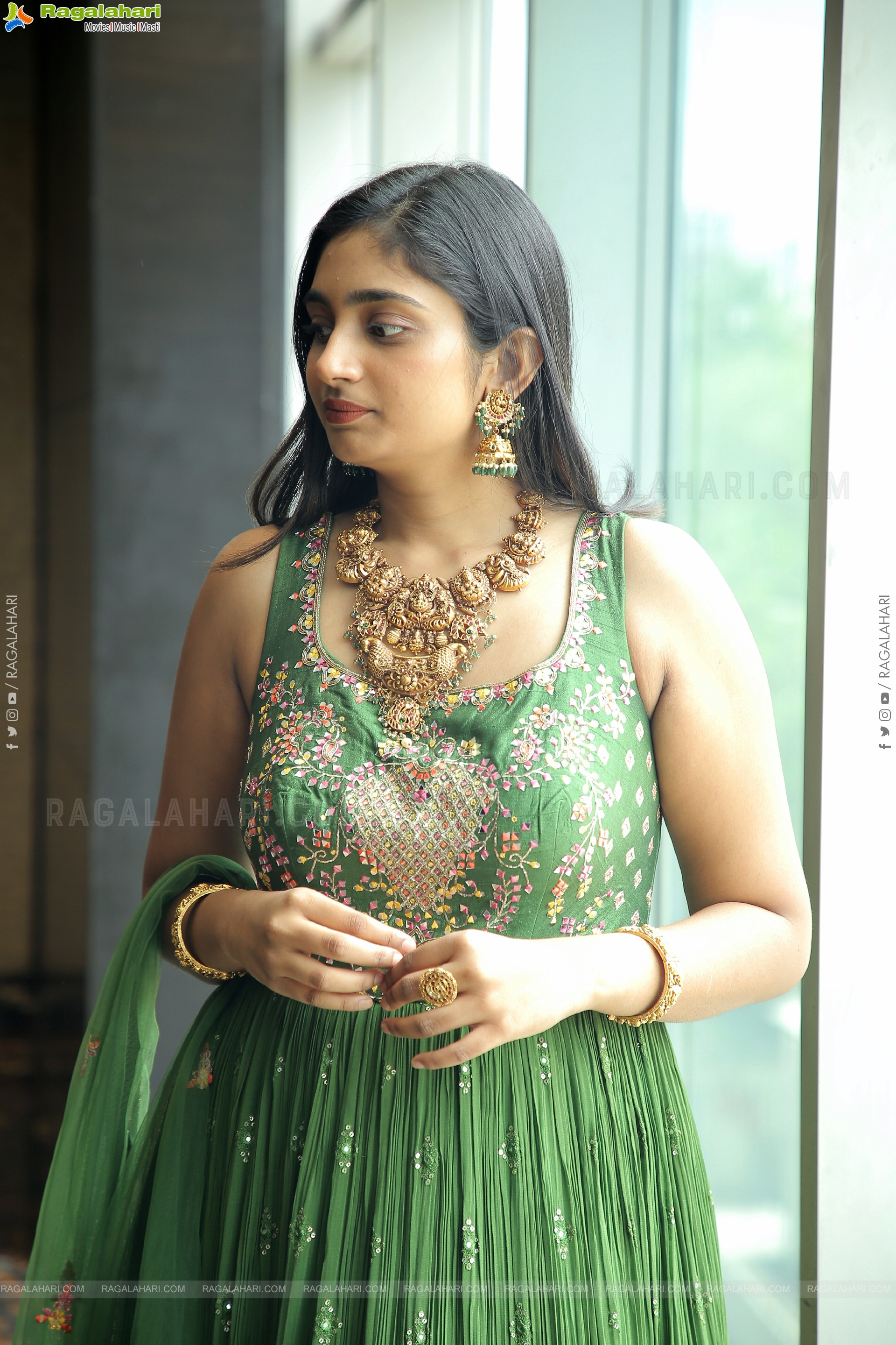 Ritvika Rao Poses With Jewellery at Aarnikha Premium Jewellery Showcase