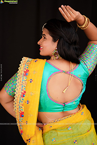 Anusha Venugopal in Designer Lehenga Choli