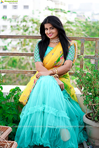 Anusha Venugopal in Designer Lehenga Choli