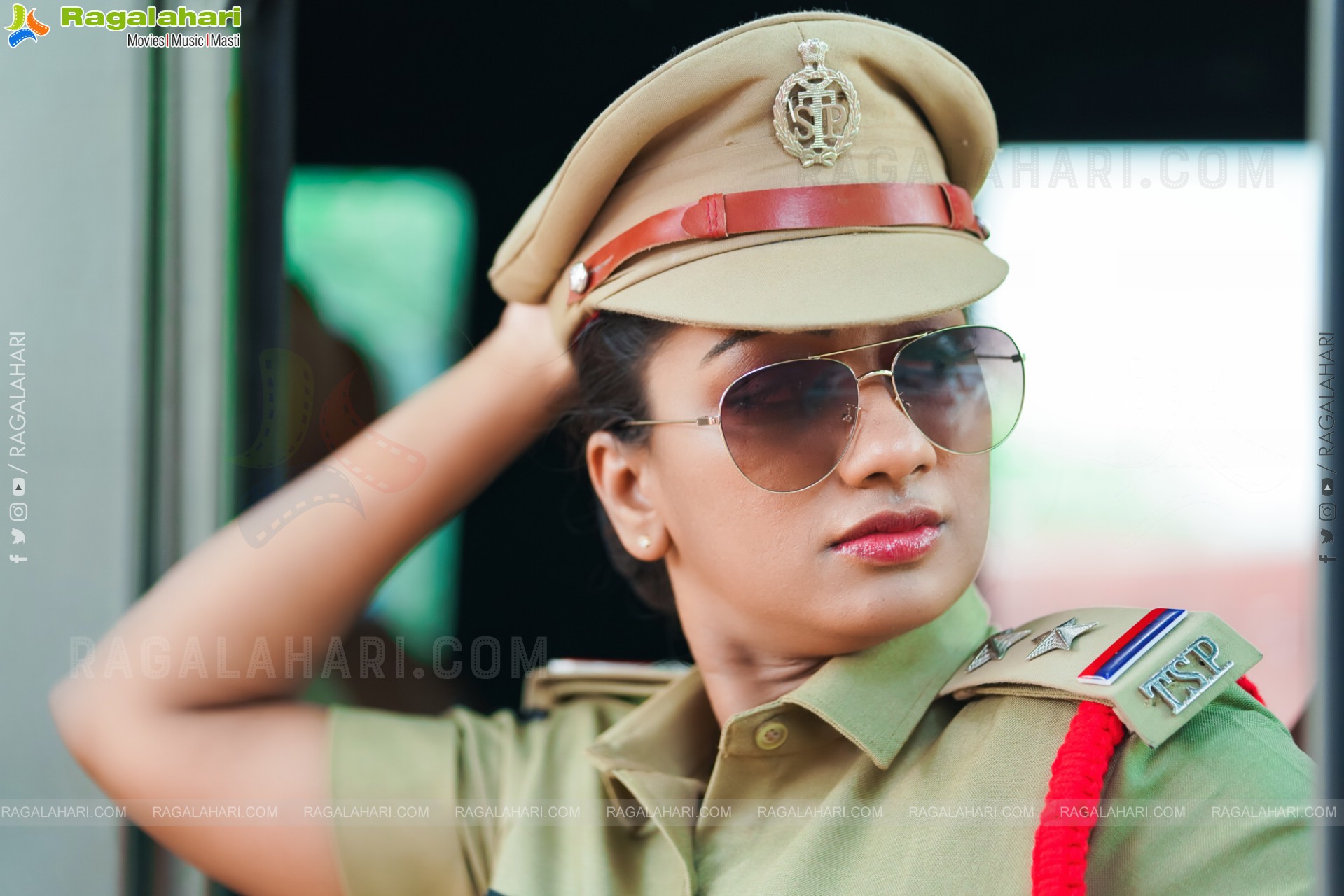 Chaithanya Priya in Cop Dress, Exclusive Photoshoot