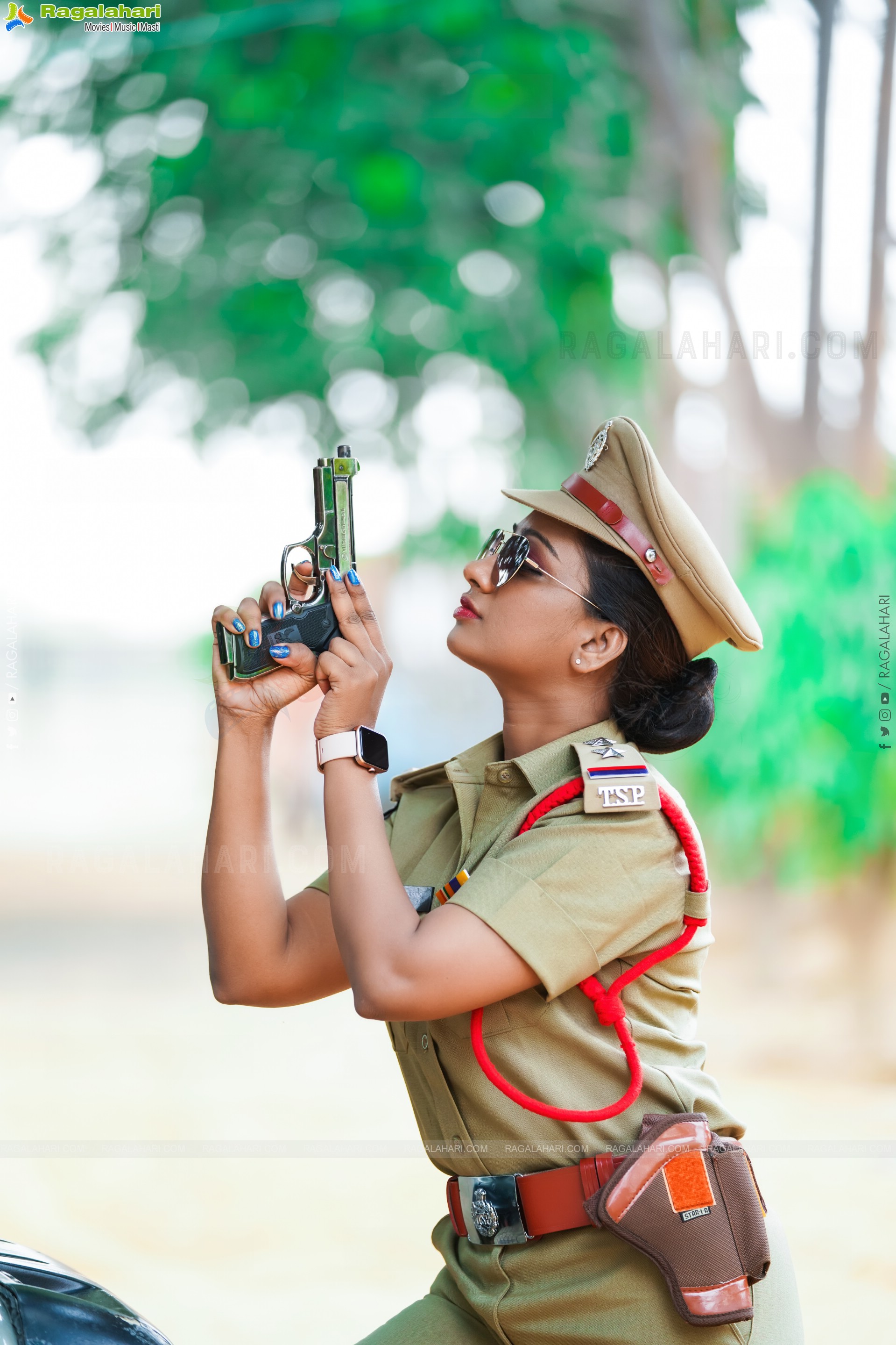 Chaithanya Priya in Cop Dress, Exclusive Photoshoot