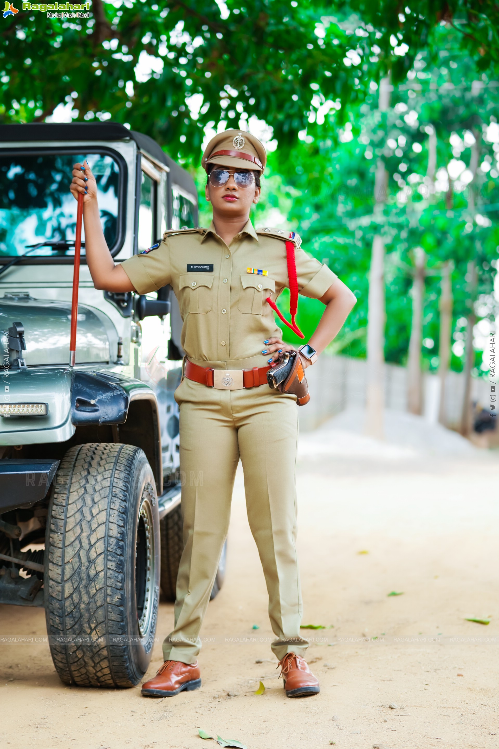 Chaithanya Priya in Cop Dress, Exclusive Photoshoot