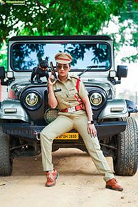 Chaithanya Priya in Cop Dress