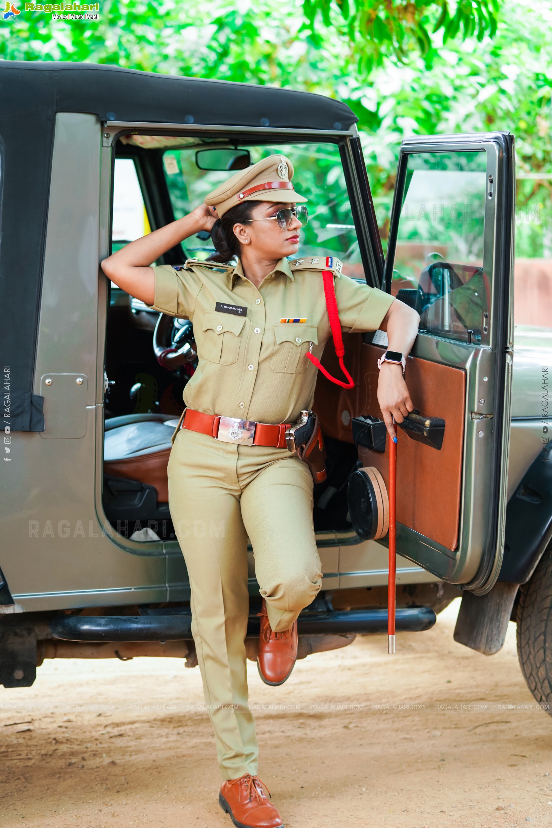 Chaithanya Priya in Cop Dress, Exclusive Photoshoot