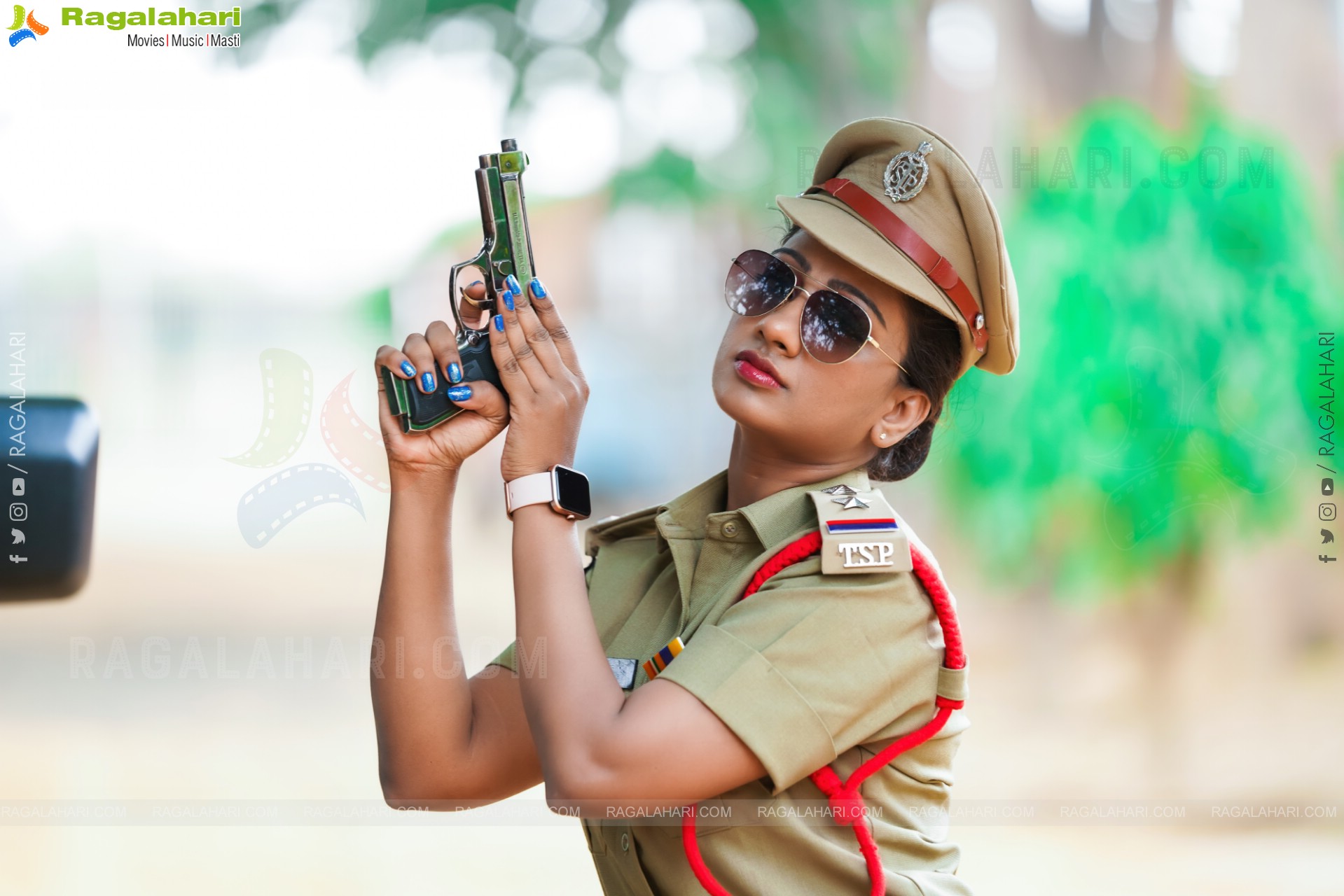 Chaithanya Priya in Cop Dress, Exclusive Photoshoot