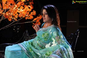 South Indian Heroine Tashu Kaushik in Saree