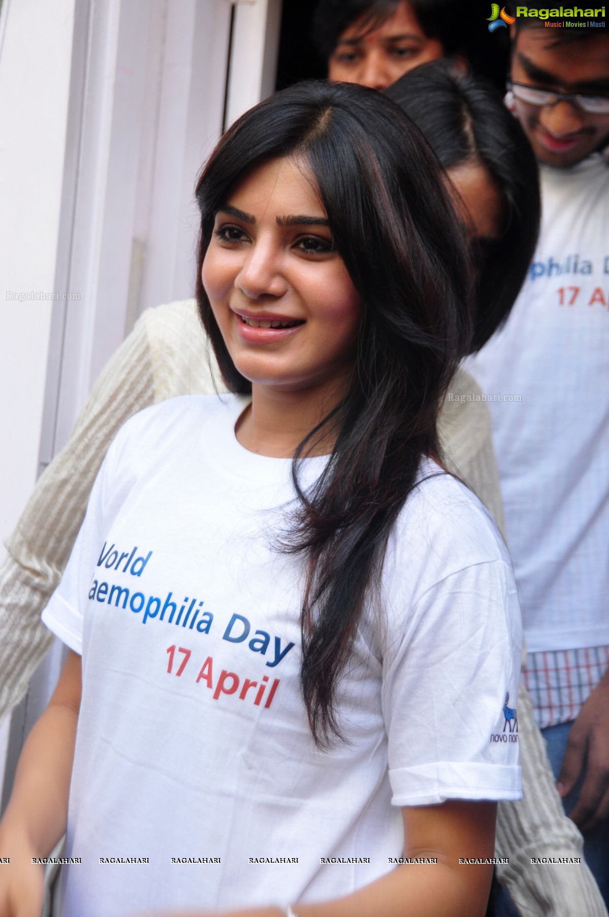 Samantha at World Haemophilia Day Press Meet, Hyderabad
