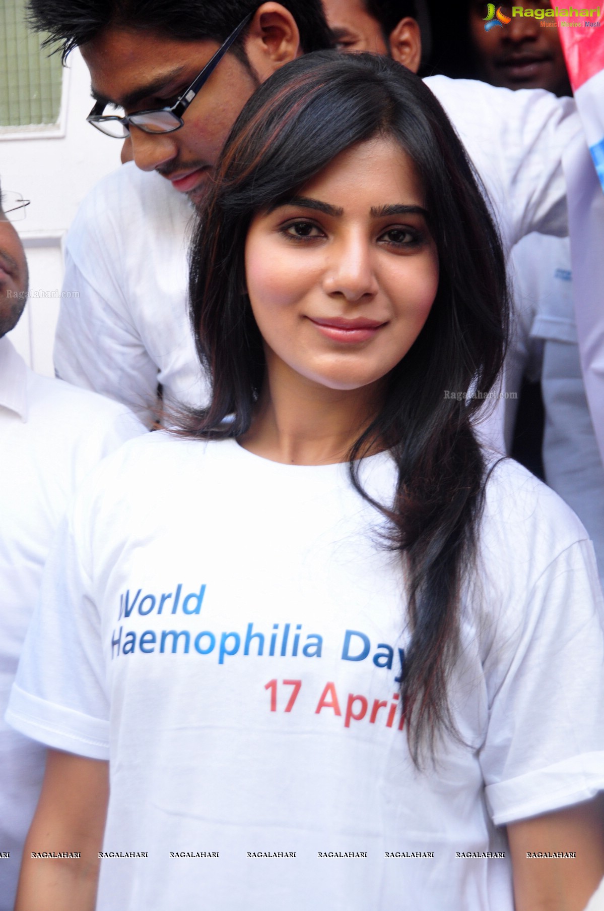 Samantha at World Haemophilia Day Press Meet, Hyderabad