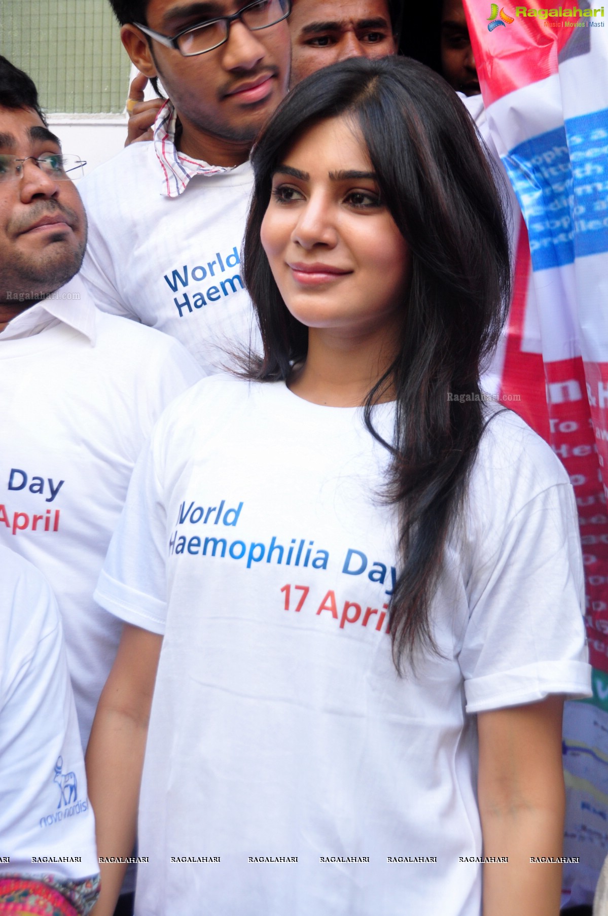 Samantha at World Haemophilia Day Press Meet, Hyderabad