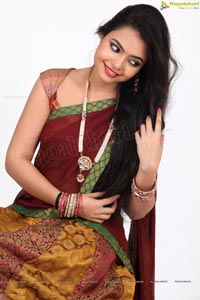 Marina Ibrahim in Half Saree