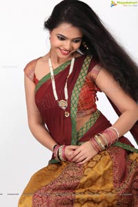 Marina Ibrahim in Half Saree