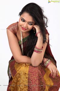 Marina Ibrahim in Half Saree