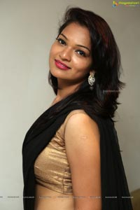 Ashwini in Black Saree