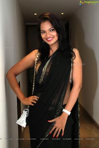 Ashwini in Black Saree