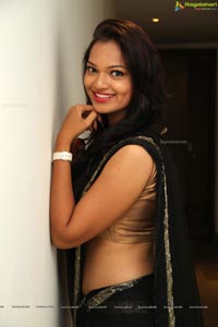 Ashwini in Black Saree