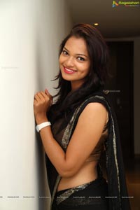 Ashwini in Black Saree