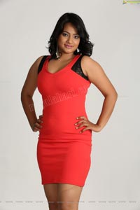 Saritha Sharma in Pink Dress