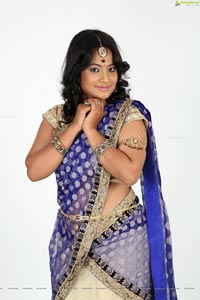 Saritha Sharma Half Saree