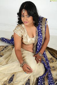 Saritha Sharma Half Saree