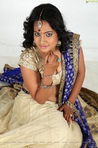 Saritha Sharma Half Saree