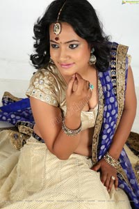 Saritha Sharma Half Saree