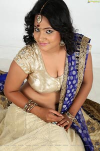 Saritha Sharma Half Saree