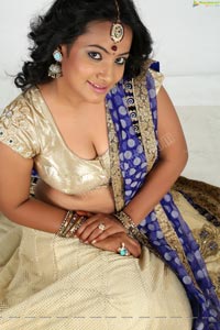 Saritha Sharma Half Saree