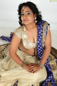 Saritha Sharma Half Saree