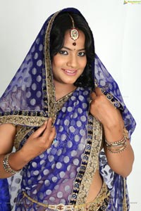 Saritha Sharma Half Saree