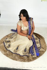 Saritha Sharma Half Saree